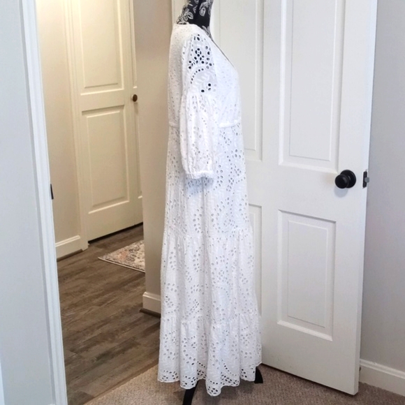 🤍HTF Lilly Pulitzer🤍 - Breanne Elbow Sleeve Eyelet Maxi Dress - Picture 4 of 15